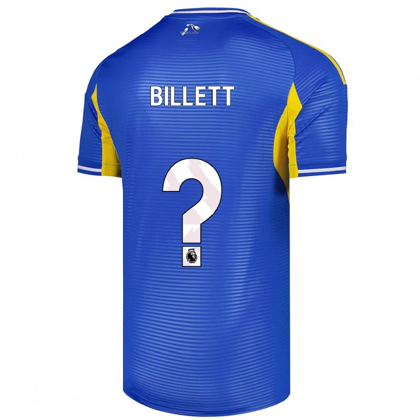 Danxen Bambino Maglia Joe Billett #0 Blu Giallo Kit Gara Away 2025/26 Maglietta