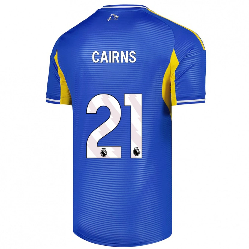 Danxen Bambino Maglia Alex Cairns #21 Blu Giallo Kit Gara Away 2025/26 Maglietta