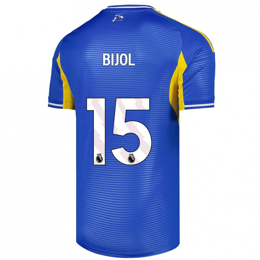 Danxen Bambino Maglia Jaka Bijol #15 Blu Giallo Kit Gara Away 2025/26 Maglietta