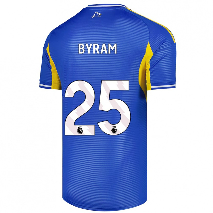 Danxen Bambino Maglia Sam Byram #25 Blu Giallo Kit Gara Away 2025/26 Maglietta