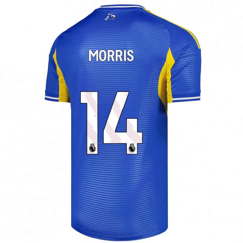 Danxen Bambino Maglia Jack Morris #14 Blu Giallo Kit Gara Away 2025/26 Maglietta