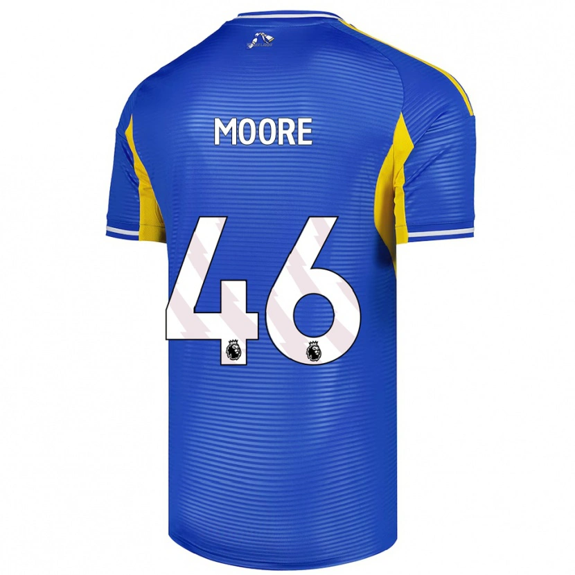 Danxen Bambino Maglia Kris Moore #46 Blu Giallo Kit Gara Away 2025/26 Maglietta