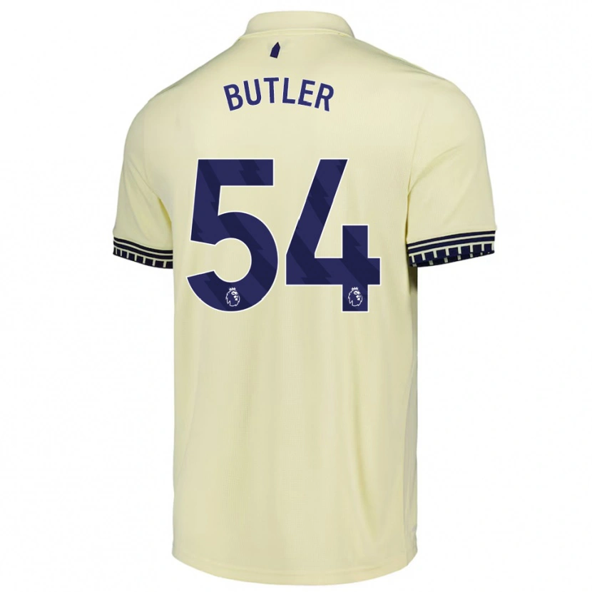 Danxen Bambino Maglia Jack Butler #54 Bianco Sporco Nero Kit Gara Away 2025/26 Maglietta