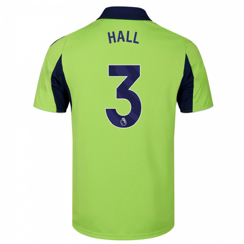 Danxen Bambino Maglia Marcell Hall #3 Verde Navy Bianco Kit Gara Away 2025/26 Maglietta