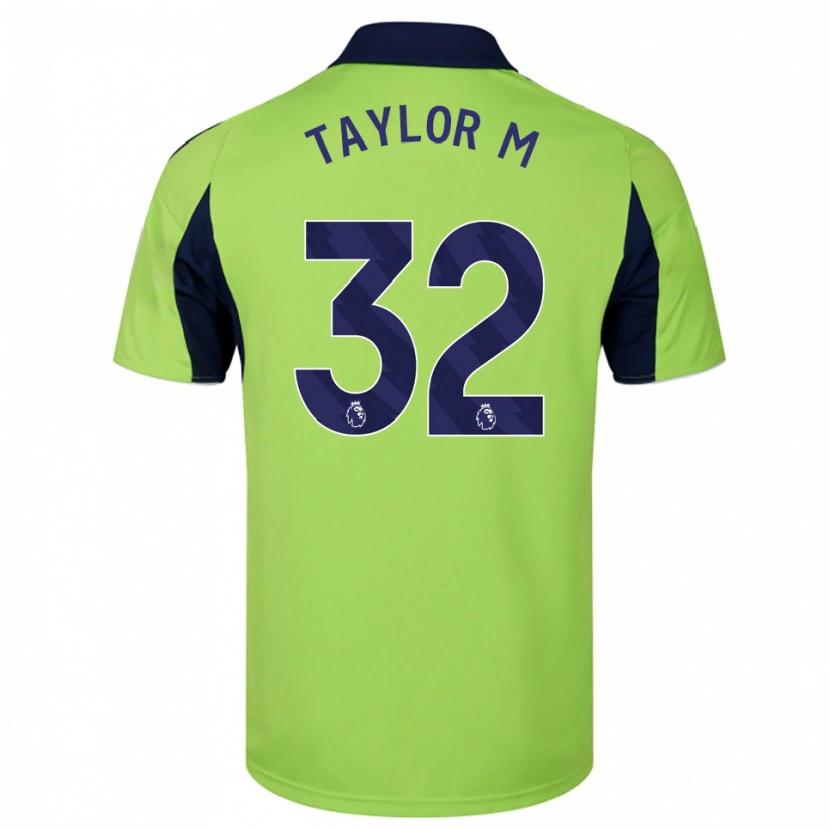 Danxen Bambino Maglia Belle Taylor-M #32 Verde Navy Bianco Kit Gara Away 2025/26 Maglietta