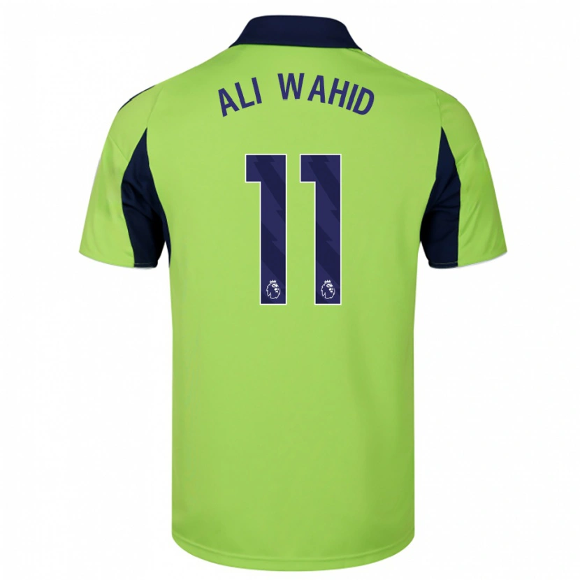 Danxen Bambino Maglia Farhaan Ali Wahid #11 Verde Navy Bianco Kit Gara Away 2025/26 Maglietta