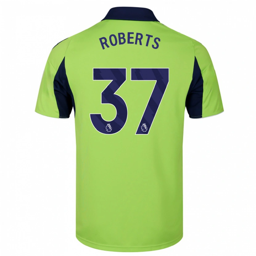 Danxen Bambino Maglia Sophia Roberts #37 Verde Navy Bianco Kit Gara Away 2025/26 Maglietta