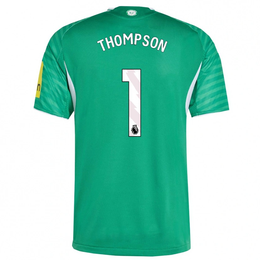 Danxen Bambino Maglia Max Thompson #1 Verde Bianco Kit Gara Away 2025/26 Maglietta