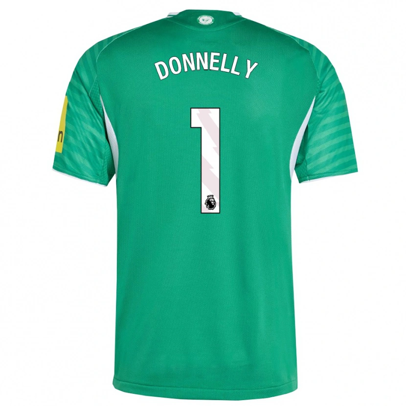 Danxen Bambino Maglia Grace Donnelly #1 Verde Bianco Kit Gara Away 2025/26 Maglietta