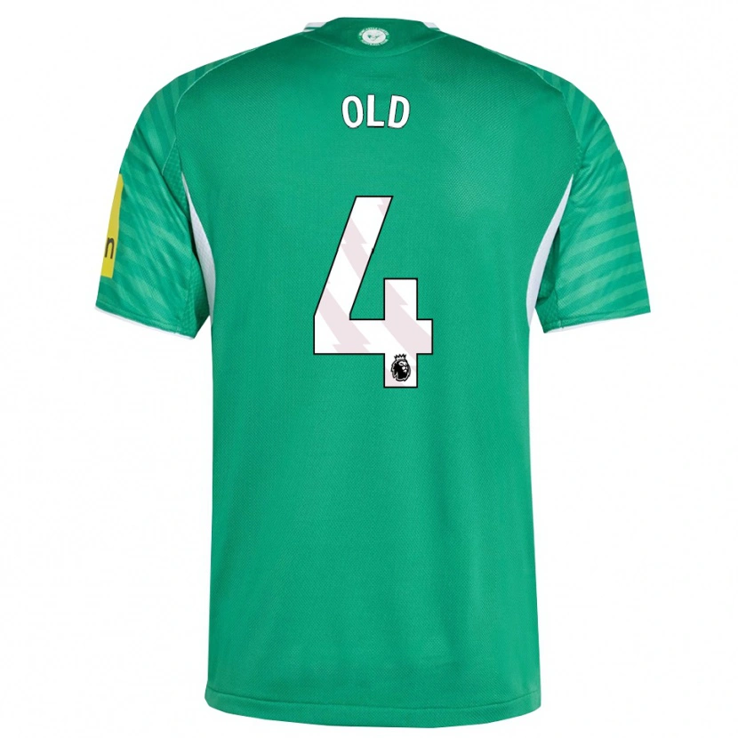 Danxen Bambino Maglia Thomas Old #4 Verde Bianco Kit Gara Away 2025/26 Maglietta