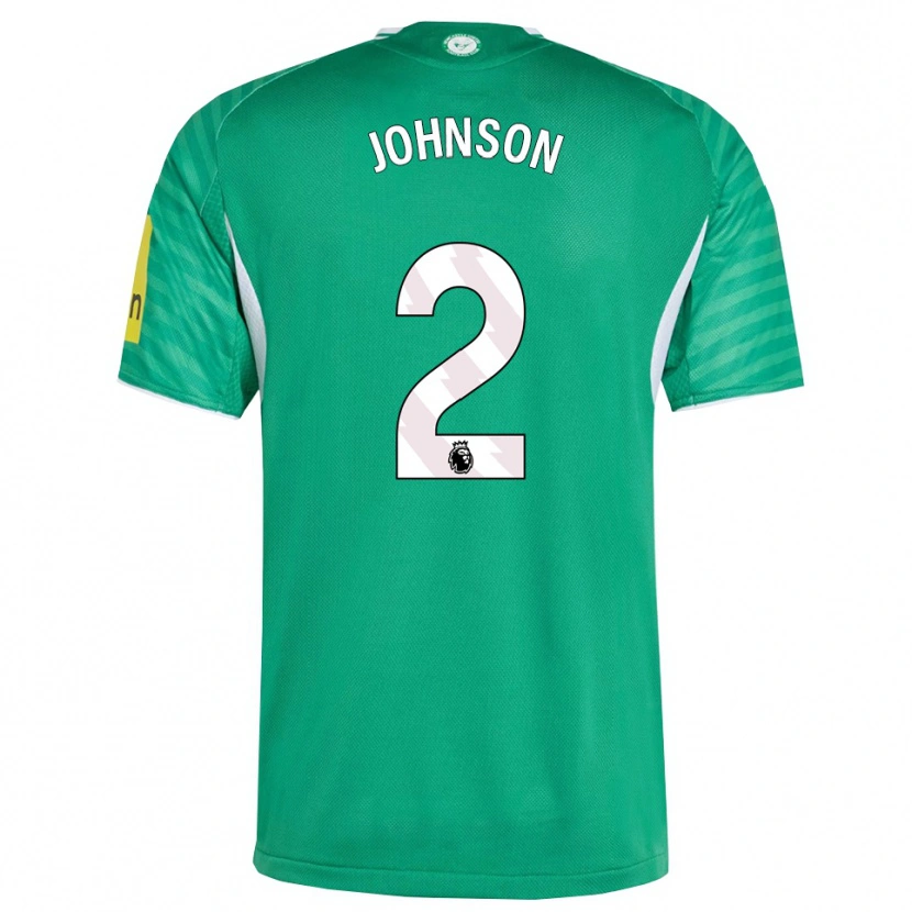 Danxen Bambino Maglia Henry Johnson #2 Verde Bianco Kit Gara Away 2025/26 Maglietta