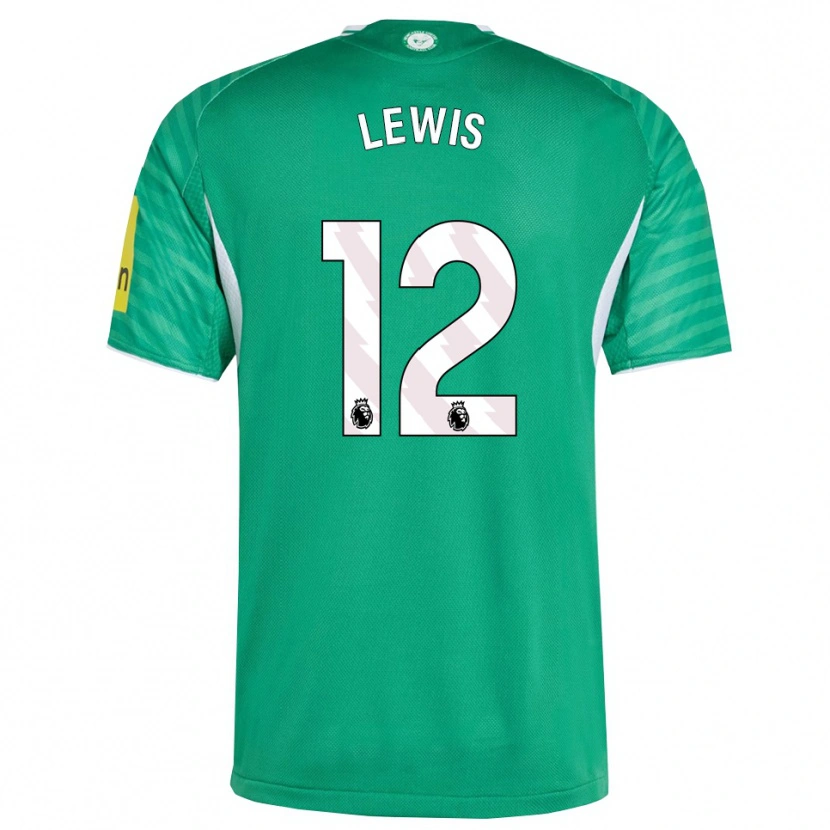 Danxen Bambino Maglia Jamal Lewis #12 Verde Bianco Kit Gara Away 2025/26 Maglietta