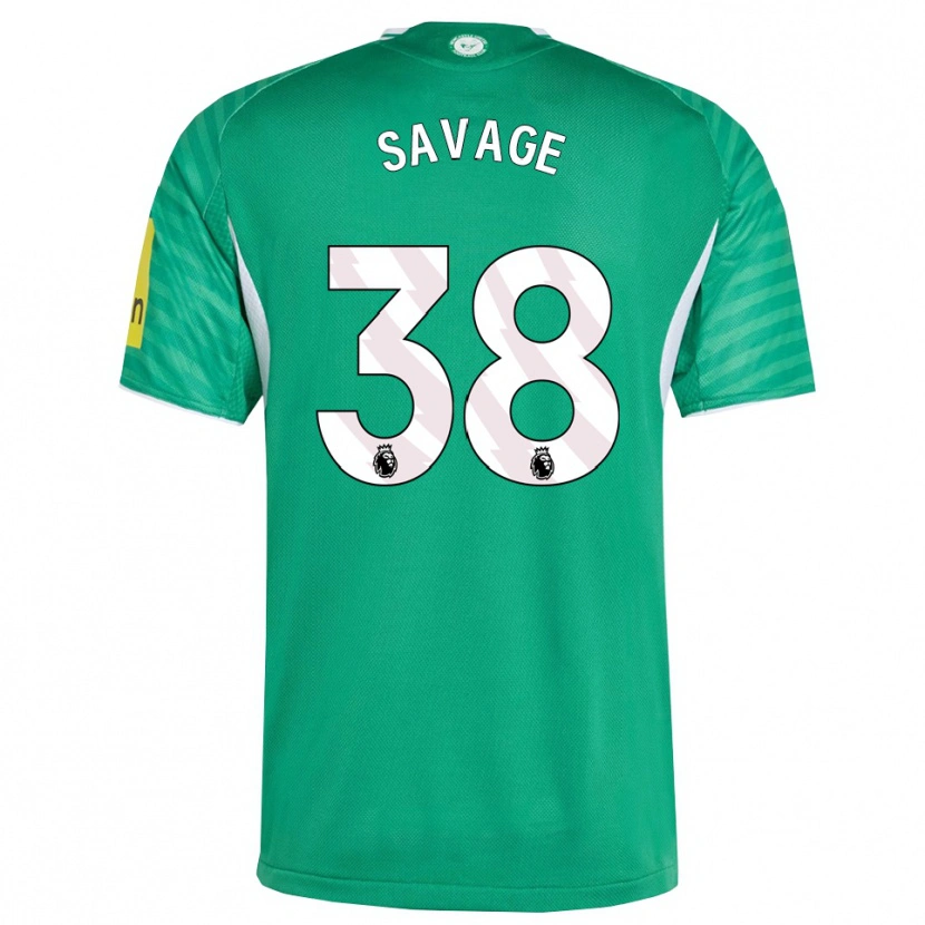 Danxen Bambino Maglia Remi Savage #38 Verde Bianco Kit Gara Away 2025/26 Maglietta