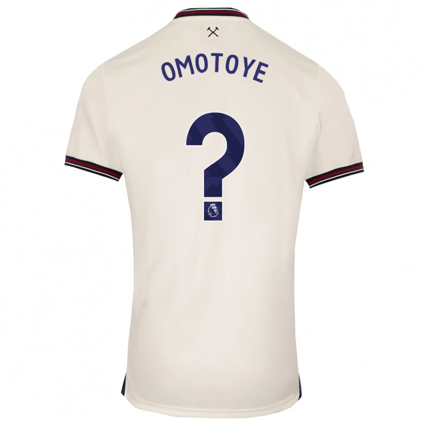 Danxen Bambino Maglia Tyrone Omotoye #0 Bianco Sporco Kit Gara Away 2025/26 Maglietta