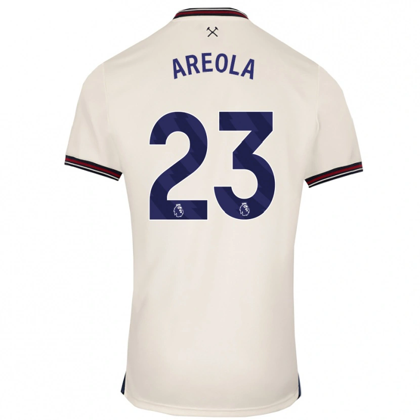 Danxen Bambino Maglia Alphonse Areola #23 Bianco Sporco Kit Gara Away 2025/26 Maglietta