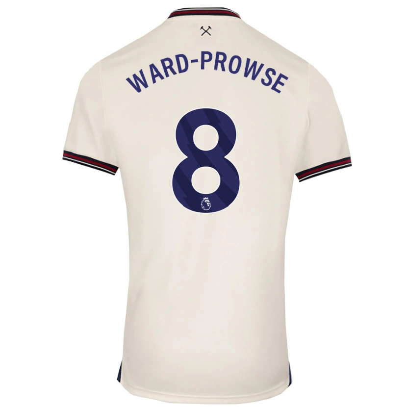 Danxen Bambino Maglia James Ward-Prowse #8 Bianco Sporco Kit Gara Away 2025/26 Maglietta