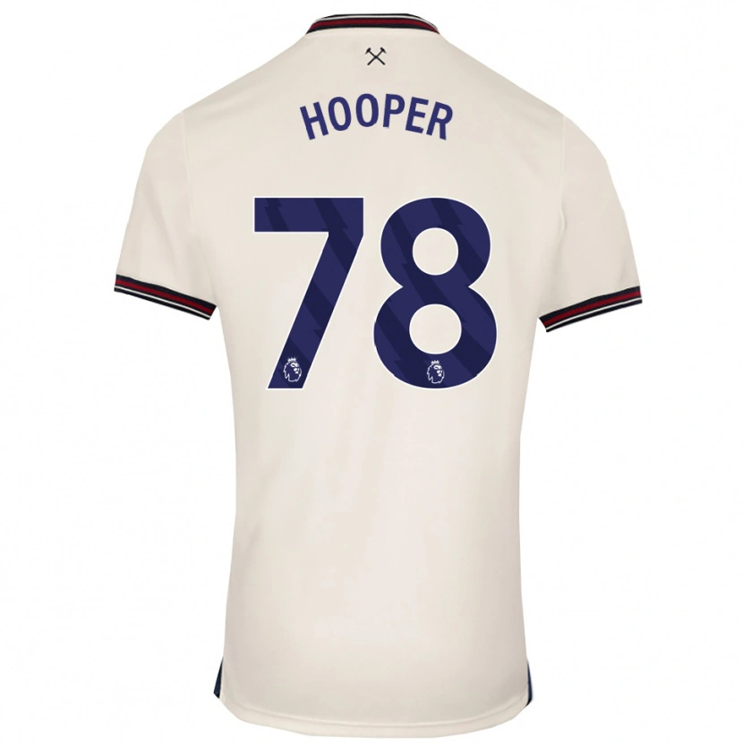Danxen Bambino Maglia Finley Hooper #78 Bianco Sporco Kit Gara Away 2025/26 Maglietta