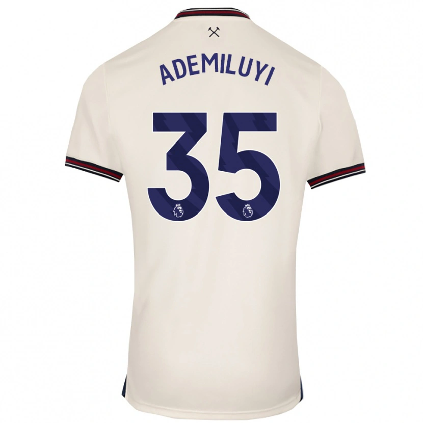 Danxen Bambino Maglia Princess Ademiluyi #35 Bianco Sporco Kit Gara Away 2025/26 Maglietta