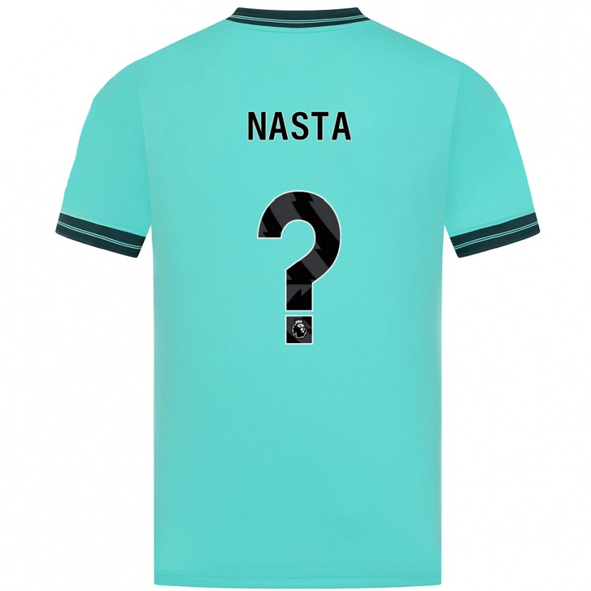 Danxen Bambino Maglia Arthur Nasta #0 Azzurro Verde Kit Gara Away 2025/26 Maglietta