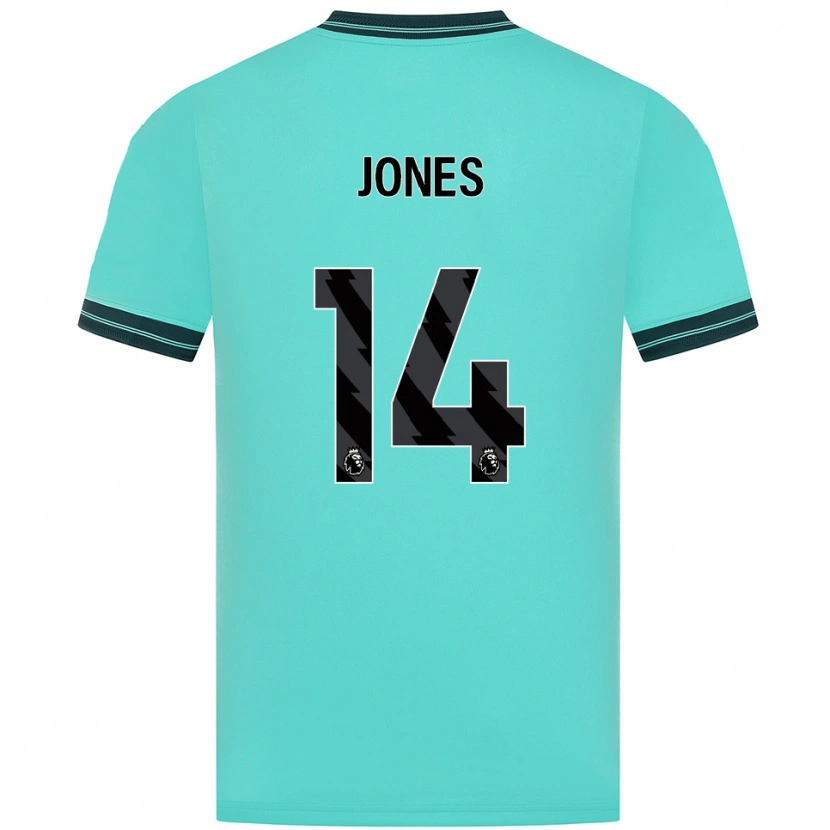 Danxen Bambino Maglia Meesha Dudley-Jones #14 Azzurro Verde Kit Gara Away 2025/26 Maglietta