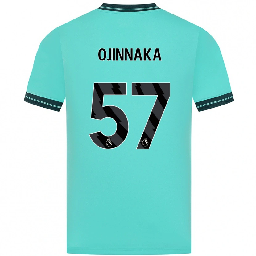 Danxen Bambino Maglia Temple Ojinnaka #57 Azzurro Verde Kit Gara Away 2025/26 Maglietta