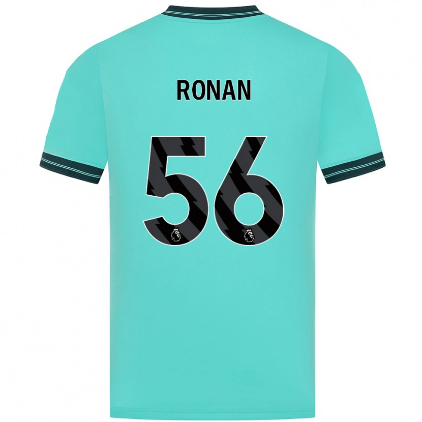 Danxen Bambino Maglia Connor Ronan #56 Azzurro Verde Kit Gara Away 2025/26 Maglietta