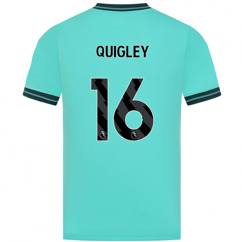 Danxen Bambino Maglia Racheal Quigley #16 Azzurro Verde Kit Gara Away 2025/26 Maglietta