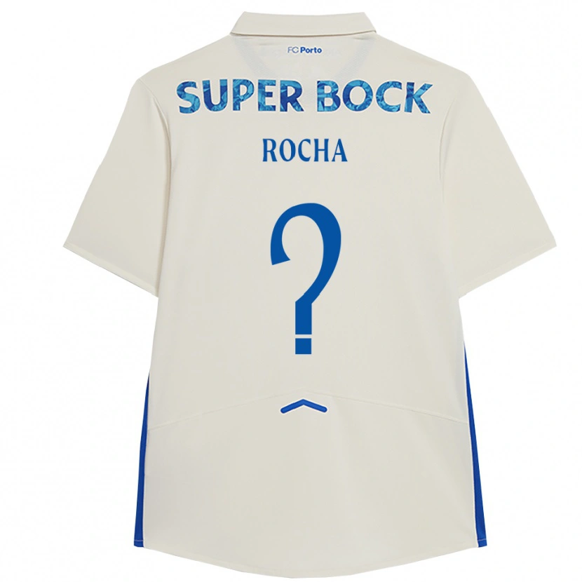 Danxen Bambino Maglia Miguel Rocha #0 Bianco Blu Kit Gara Third 2025/26 Maglietta