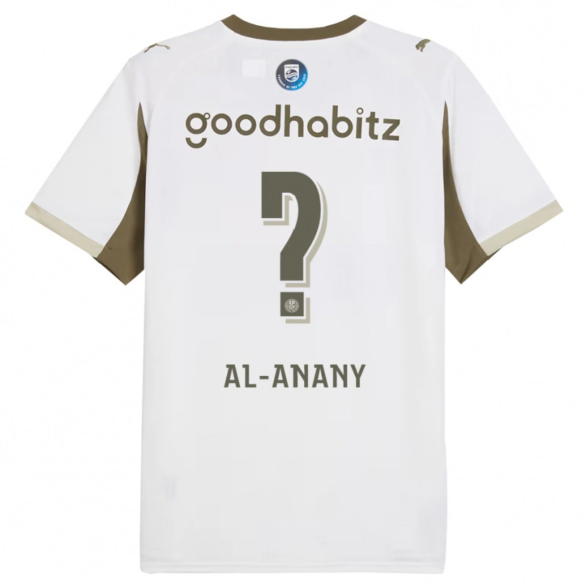 Danxen Bambino Maglia Yousif Al-Anany #0 Bianco Grigio Kit Gara Third 2025/26 Maglietta