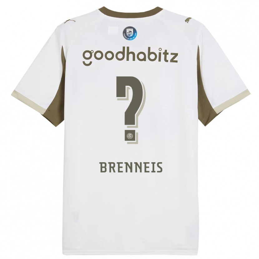 Danxen Bambino Maglia Nick Brenneis #0 Bianco Grigio Kit Gara Third 2025/26 Maglietta