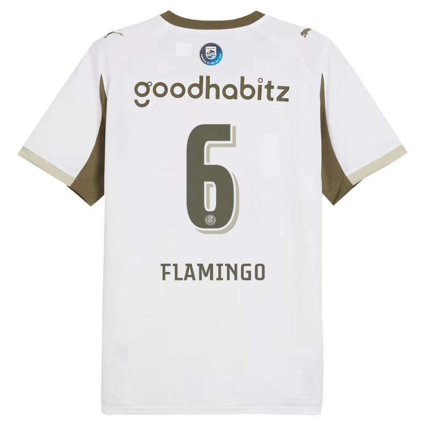 Danxen Bambino Maglia Ryan Flamingo #6 Bianco Grigio Kit Gara Third 2025/26 Maglietta