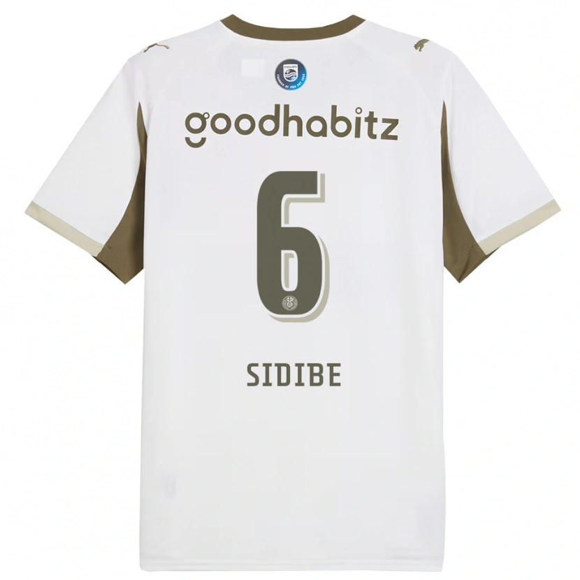 Danxen Bambino Maglia Souleymane Sidibé #6 Bianco Grigio Kit Gara Third 2025/26 Maglietta