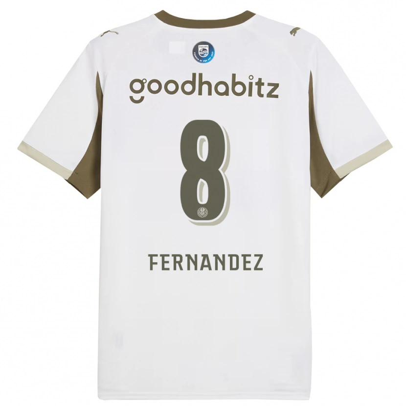 Danxen Bambino Maglia Noah Fernandez #8 Bianco Grigio Kit Gara Third 2025/26 Maglietta
