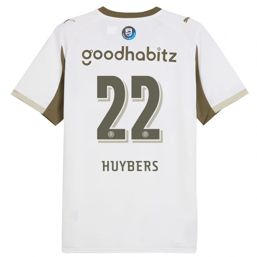 Danxen Bambino Maglia Quinten Huybers #22 Bianco Grigio Kit Gara Third 2025/26 Maglietta