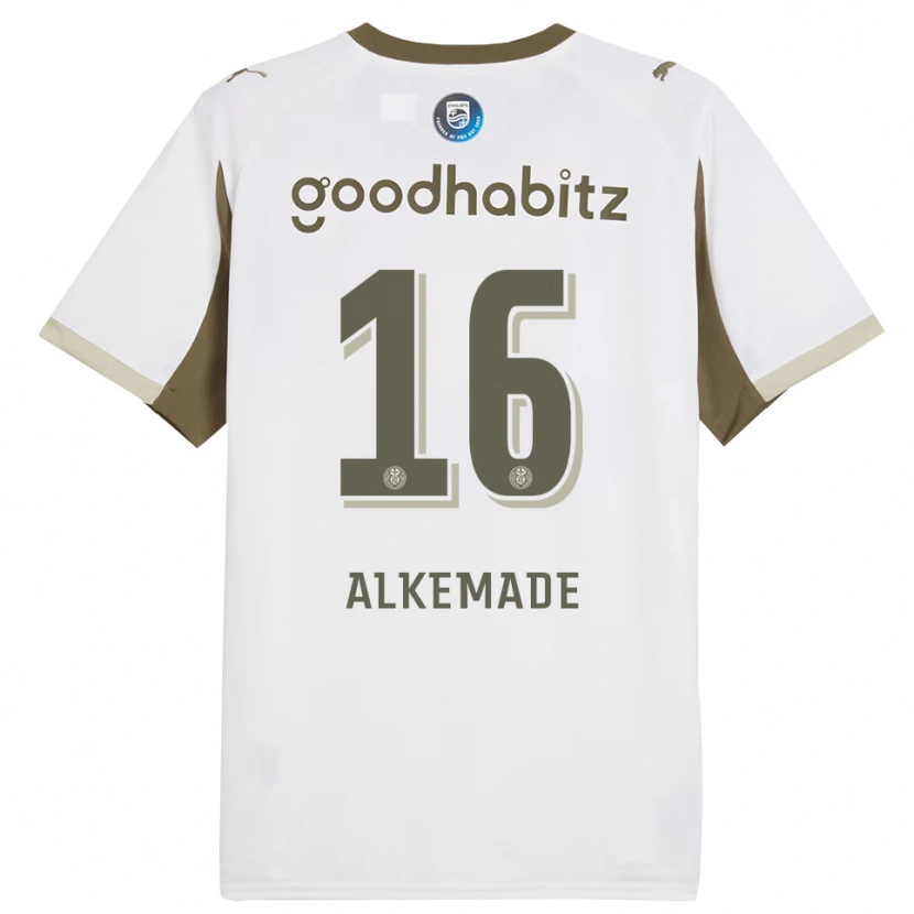 Danxen Bambino Maglia Lisan Alkemade #16 Bianco Grigio Kit Gara Third 2025/26 Maglietta