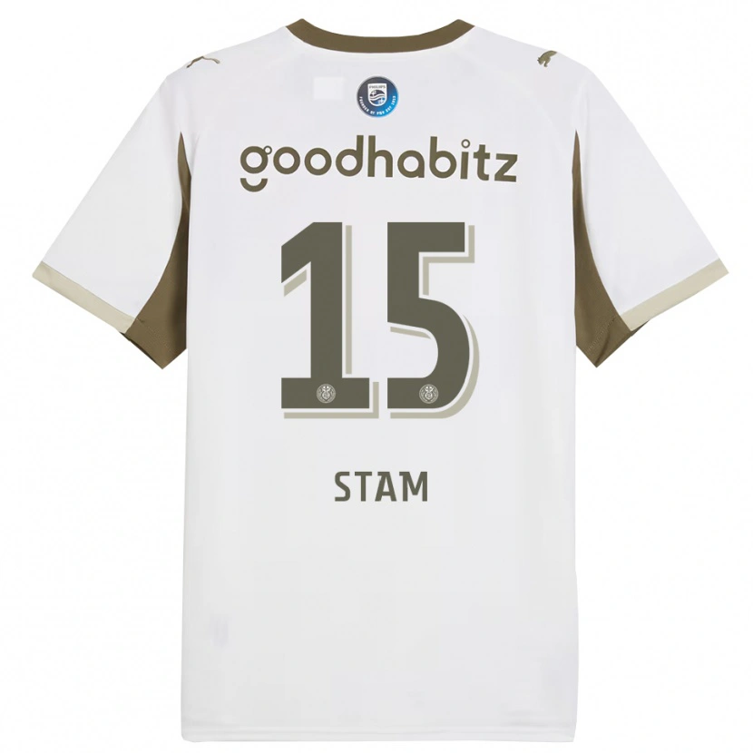 Danxen Bambino Maglia Dyran Stam #15 Bianco Grigio Kit Gara Third 2025/26 Maglietta