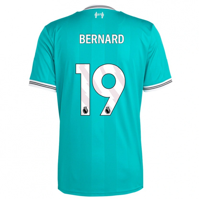 Danxen Bambino Maglia Dj Bernard #19 Verde Bianco Kit Gara Third 2025/26 Maglietta