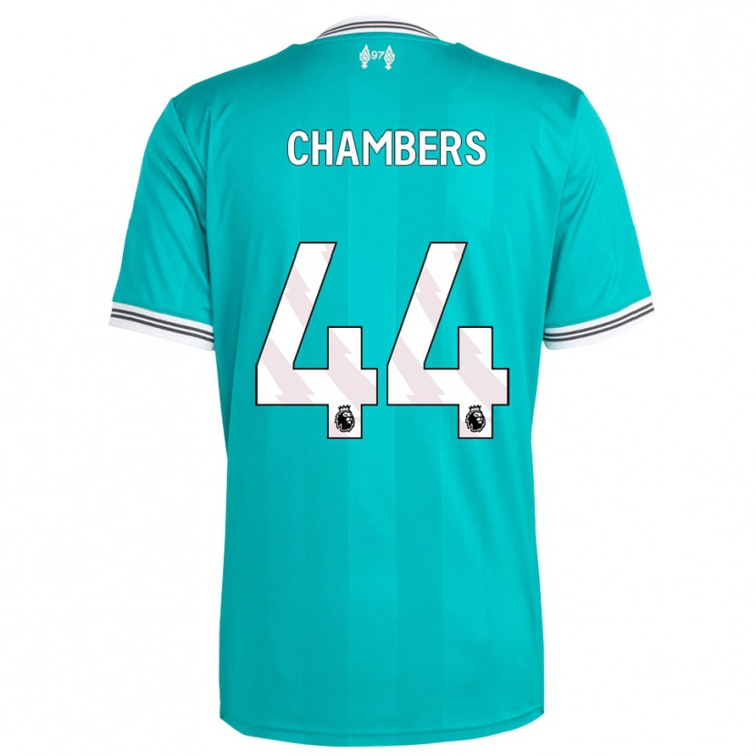 Danxen Bambino Maglia Luke Chambers #44 Verde Bianco Kit Gara Third 2025/26 Maglietta