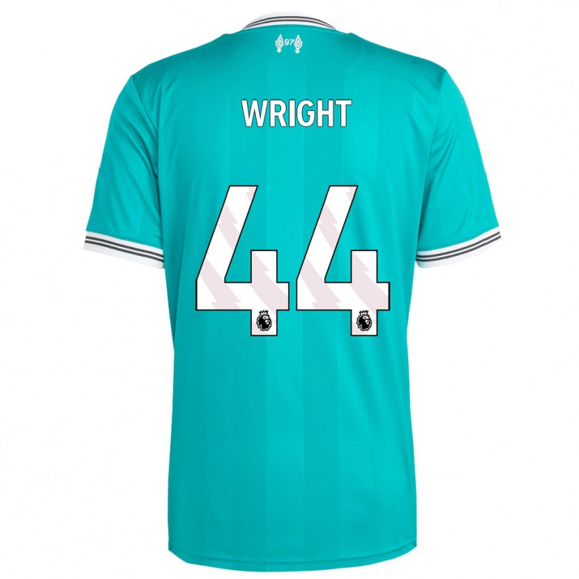 Danxen Bambino Maglia Will Wright #44 Verde Bianco Kit Gara Third 2025/26 Maglietta