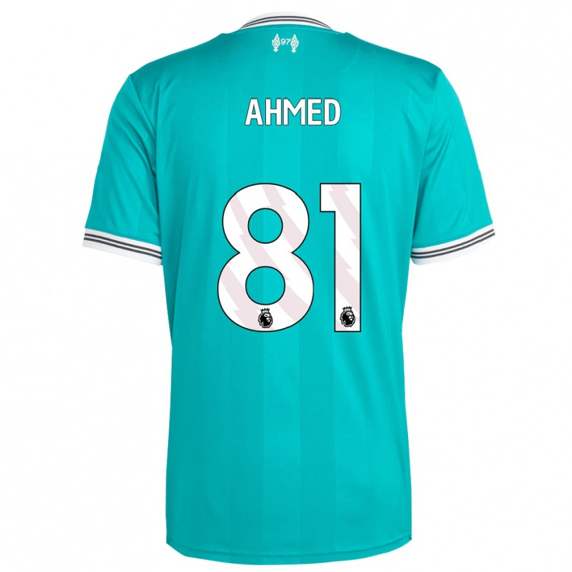 Danxen Bambino Maglia Kareem Ahmed #81 Verde Bianco Kit Gara Third 2025/26 Maglietta