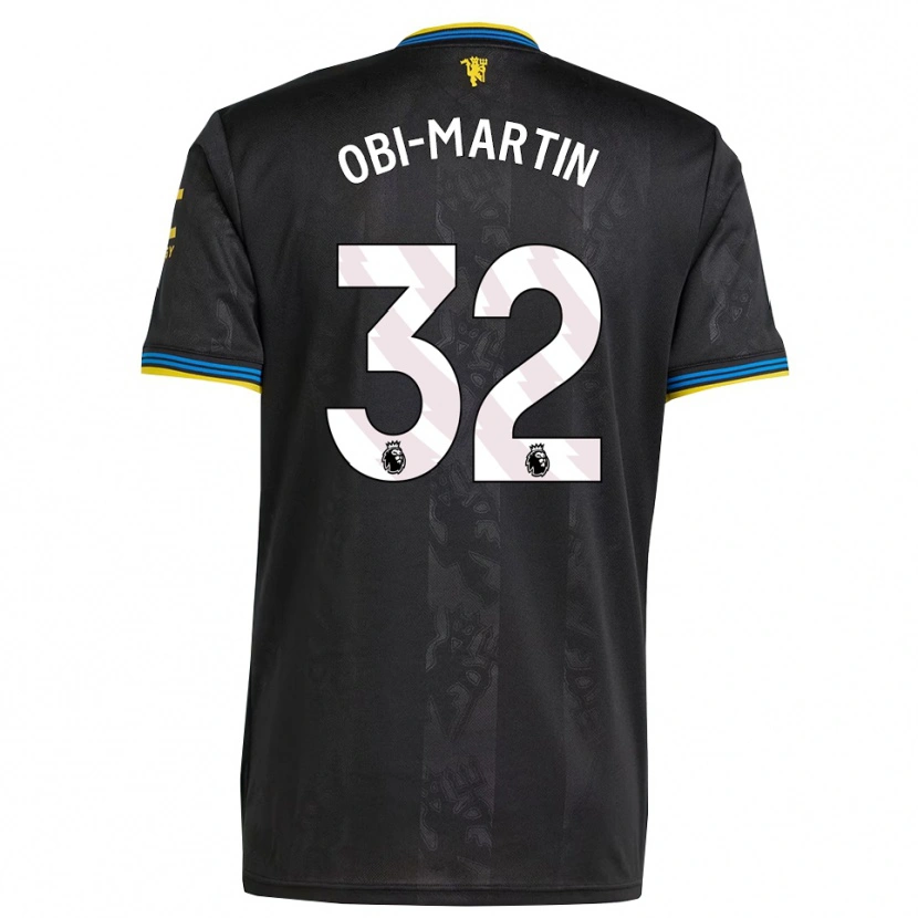 Danxen Bambino Maglia Chido Obi #32 Nero Giallo Blu Kit Gara Third 2025/26 Maglietta