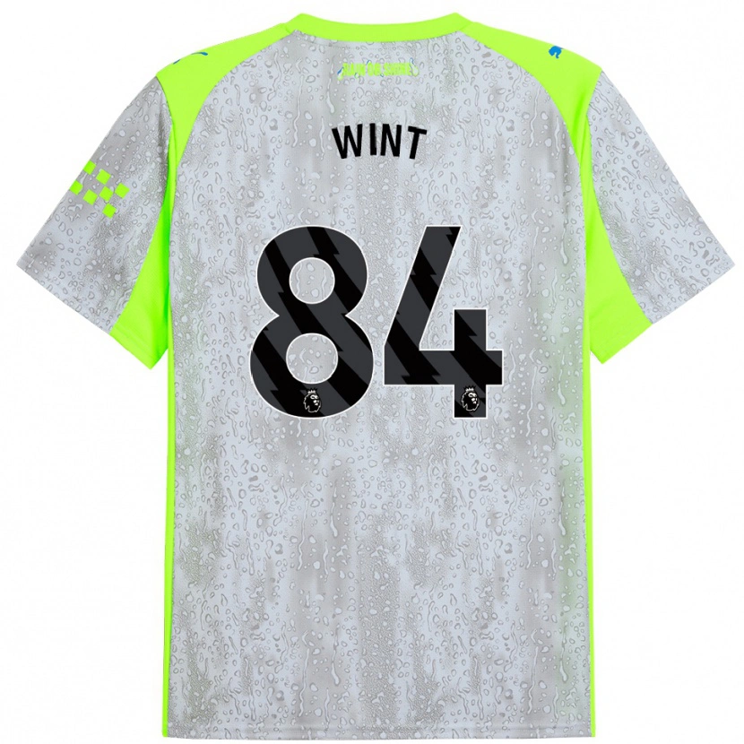 Danxen Bambino Maglia Jack Wint #84 Grigio Giallo Kit Gara Third 2025/26 Maglietta