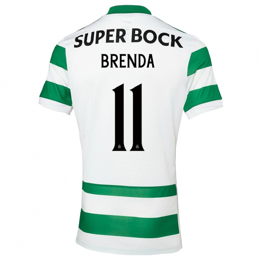Danxen Uomo Maglia Brenda Pérez Soler #11 Verde Bianco Kit Gara Home 2025/26 Maglietta