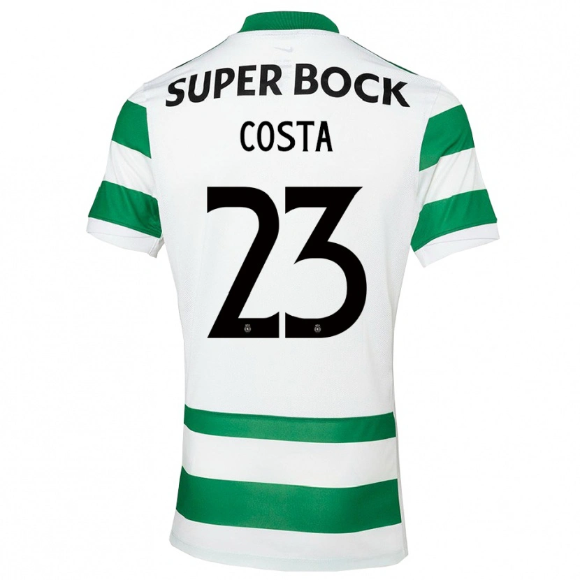 Danxen Uomo Maglia Manuel Costa #23 Verde Bianco Kit Gara Home 2025/26 Maglietta