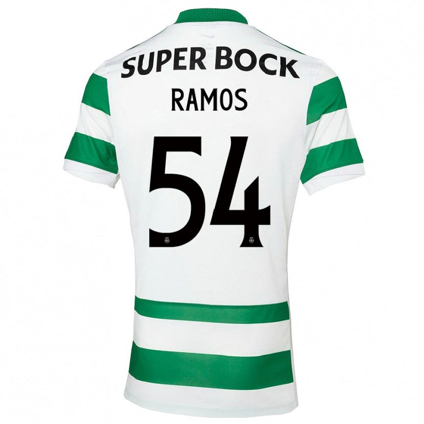 Danxen Uomo Maglia Bruno Ramos #54 Verde Bianco Kit Gara Home 2025/26 Maglietta