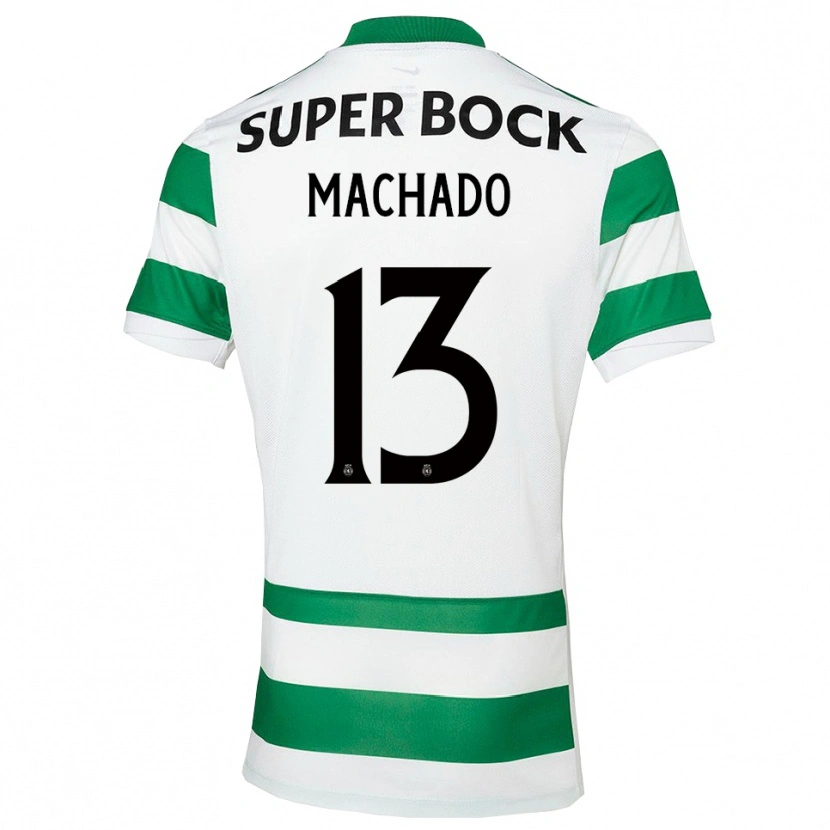 Danxen Uomo Maglia Francisco Machado #13 Verde Bianco Kit Gara Home 2025/26 Maglietta