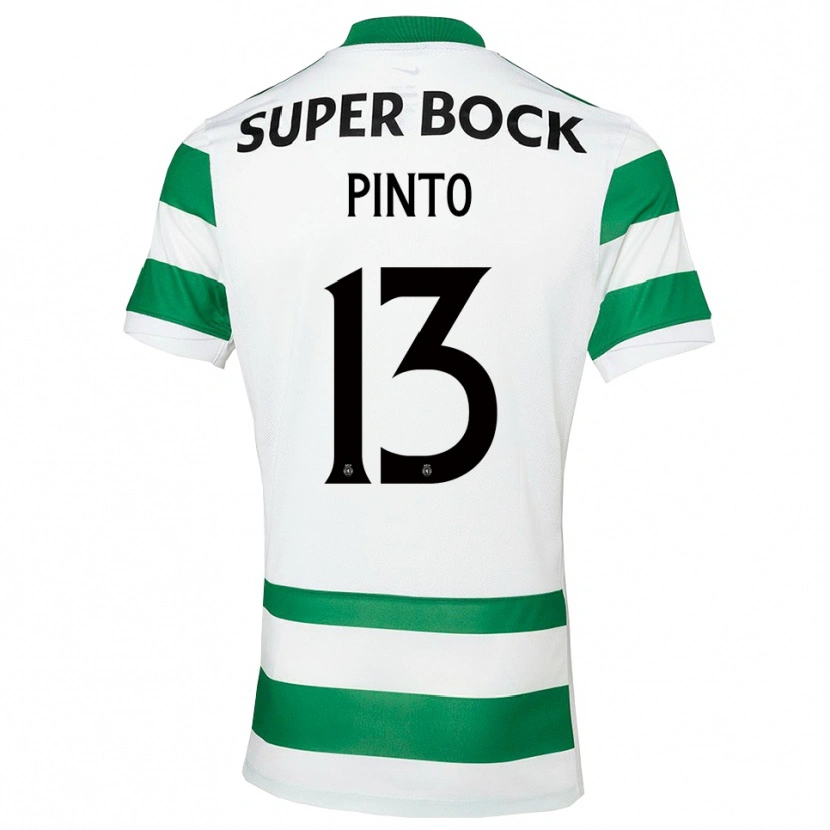 Danxen Uomo Maglia Fátima Pinto #13 Verde Bianco Kit Gara Home 2025/26 Maglietta