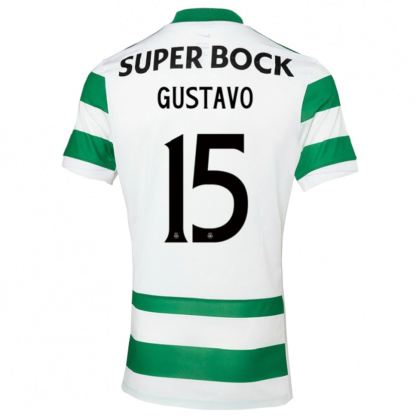 Danxen Uomo Maglia Luís Gustavo #15 Verde Bianco Kit Gara Home 2025/26 Maglietta