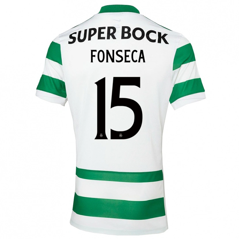 Danxen Uomo Maglia Beatriz Fonseca #15 Verde Bianco Kit Gara Home 2025/26 Maglietta