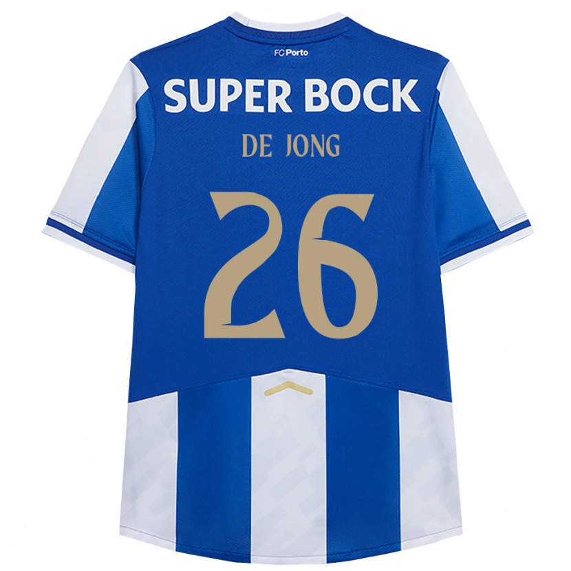 Danxen Uomo Maglia Luuk De Jong #26 Blu Bianco Kit Gara Home 2025/26 Maglietta